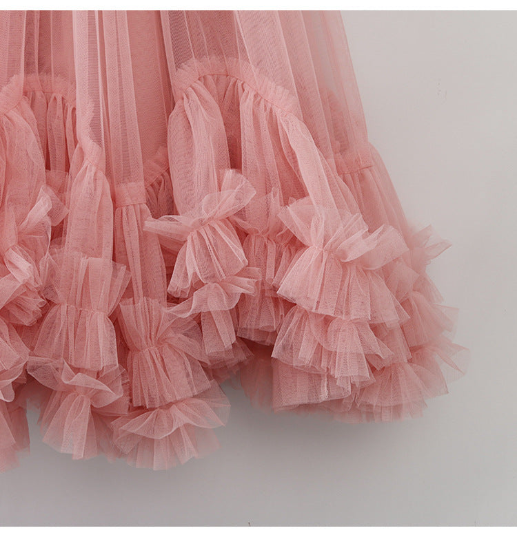 Fairy Designed Ruffled A Line Skirts for Women