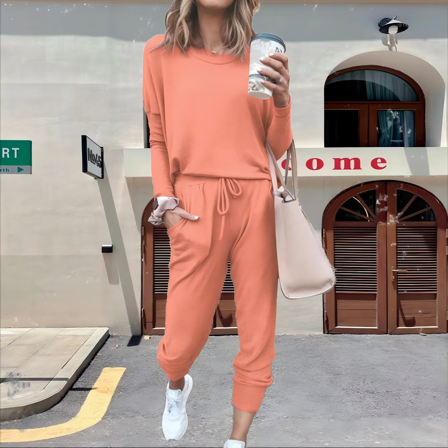 Casual Fall Long Sleeves Blouses and Pants