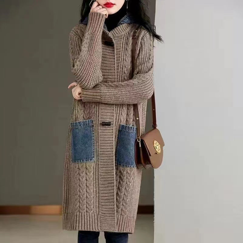 Casual Plus Sizes Knitted Cardigan Jacket Coats