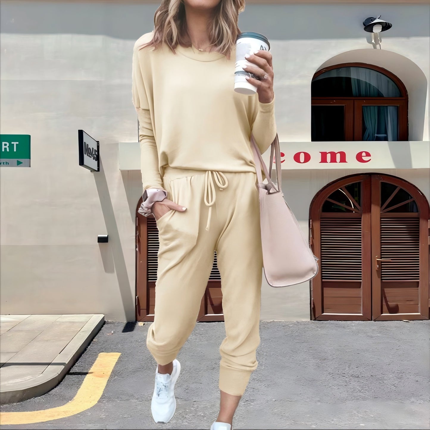 Casual Fall Long Sleeves Blouses and Pants