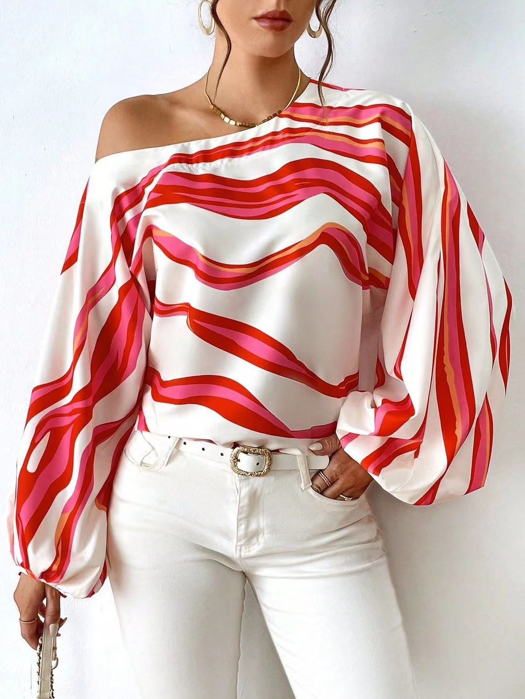 Casual Off The Shoulder Summer Blouses