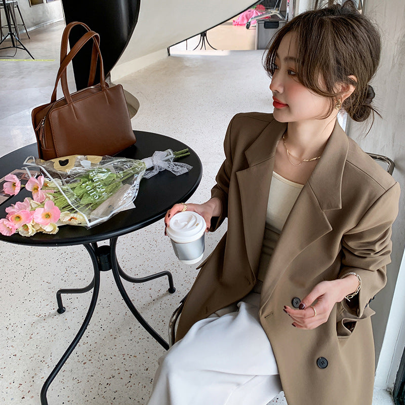 Fashion Spring Long Blazer Coats for Women