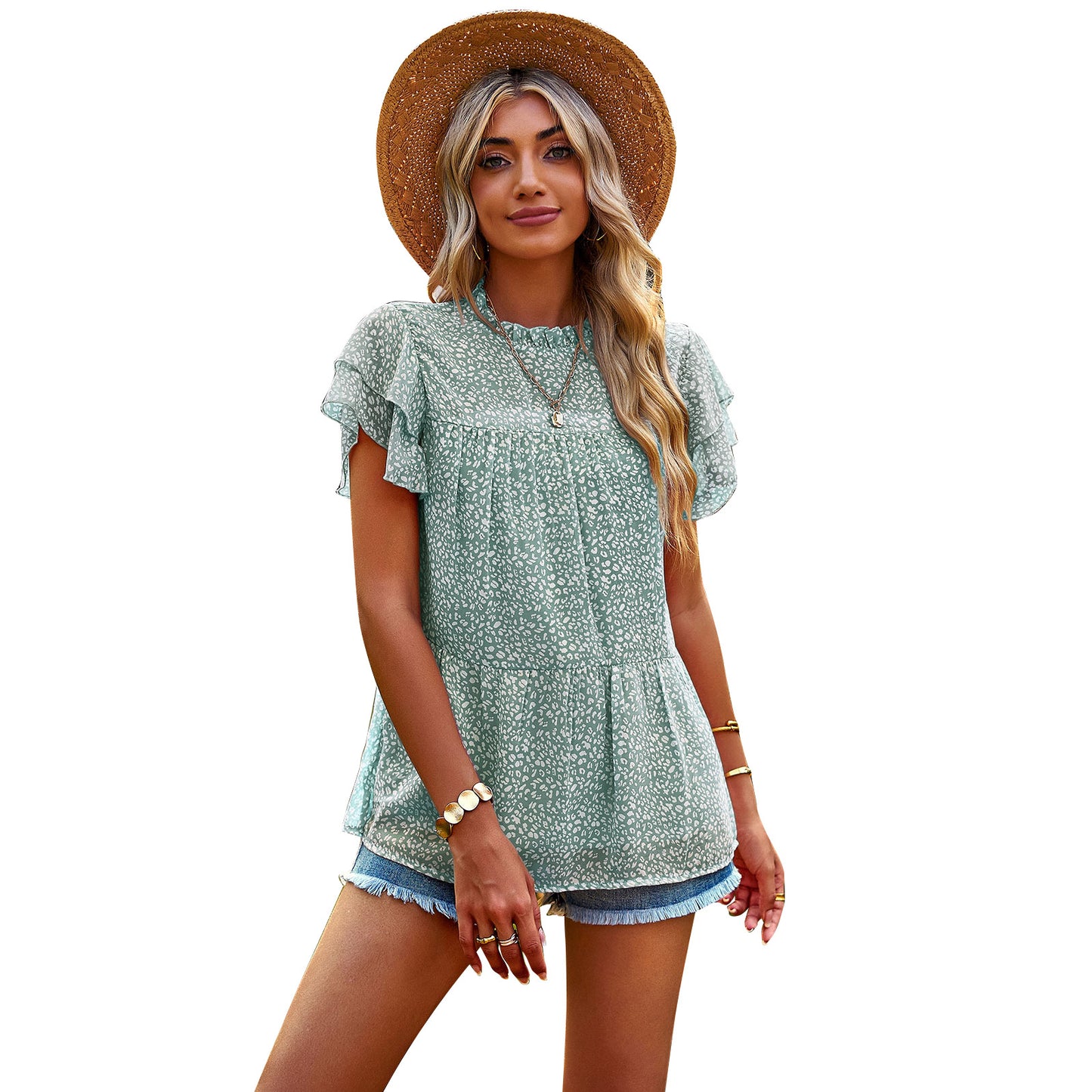 Casual Designed Round Neck Short Sleeves T Shirts