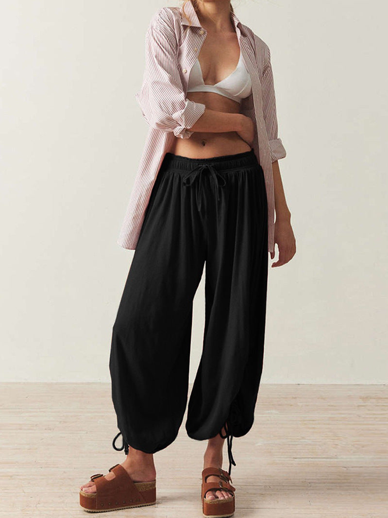 Casual Summer Drawstring Women Pants