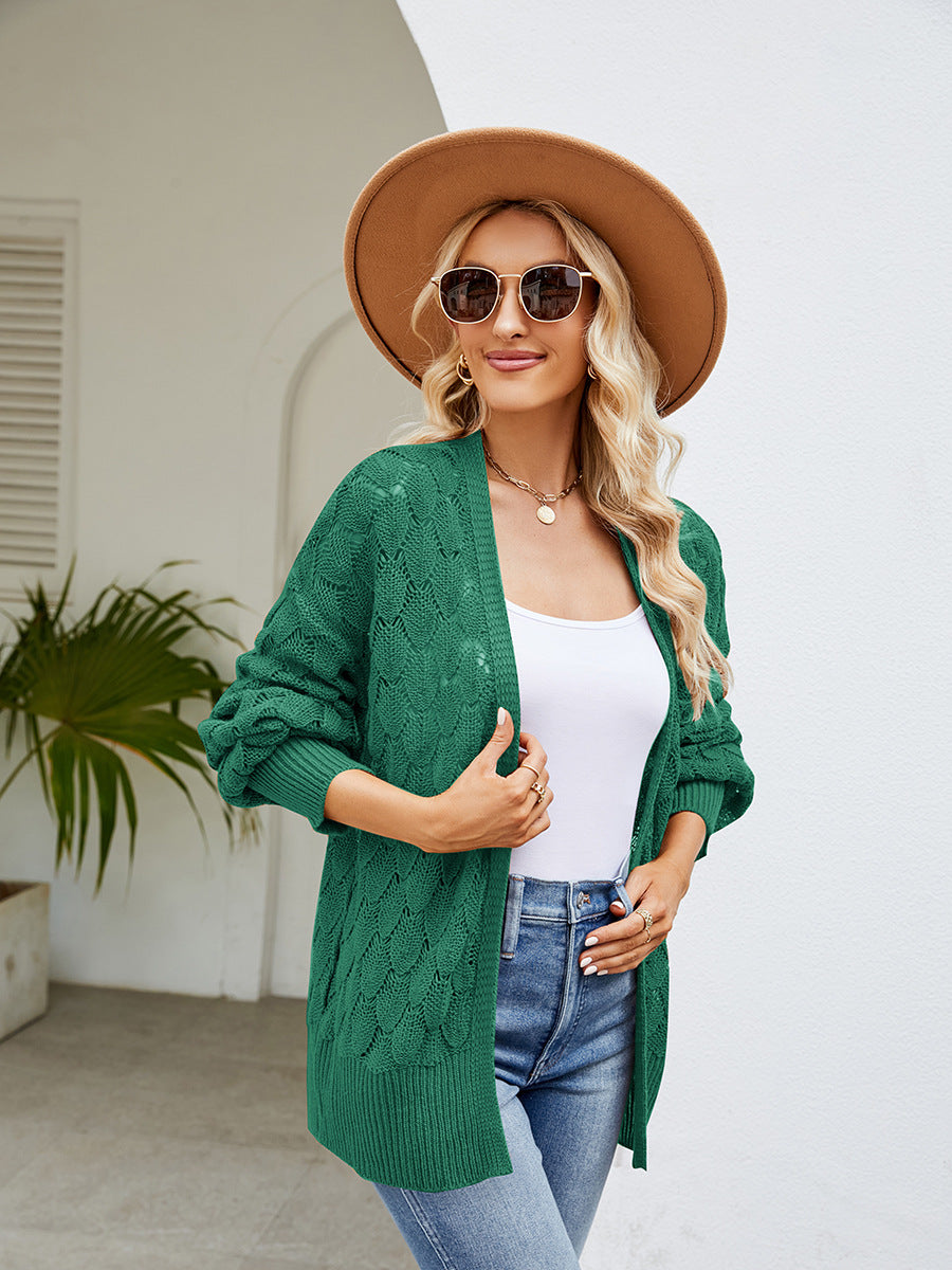 Casual Designed Knitted Cardigan Sweaters