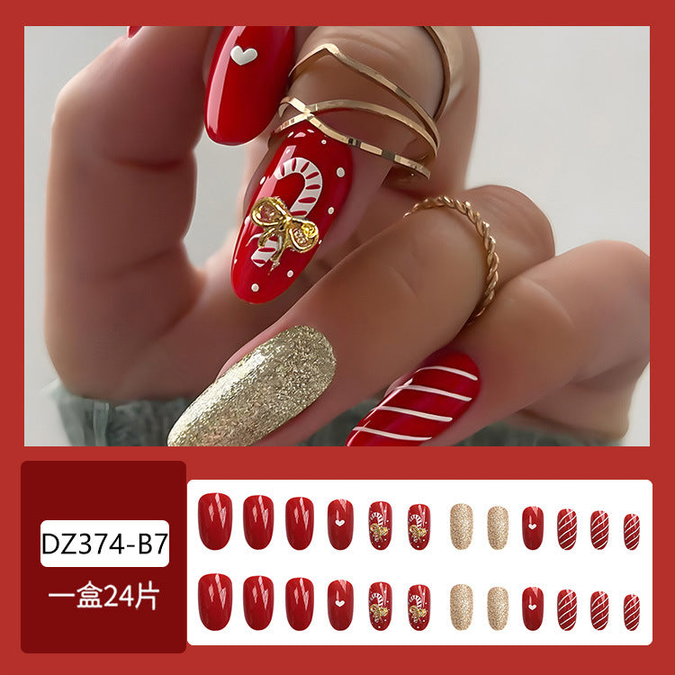 Classy Red Christmas Nails for Women