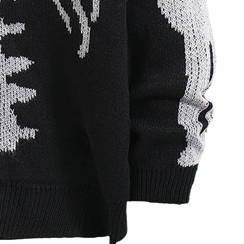 Fashion Halloween Winter Knitted Cardigan Sweaters