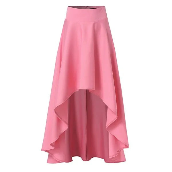 Fashion High Waist Asymmetrical Long Skirts