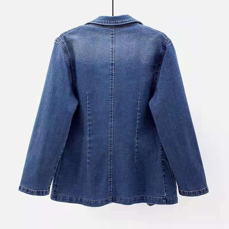 Fashion Spring Denim Blazer Jacket