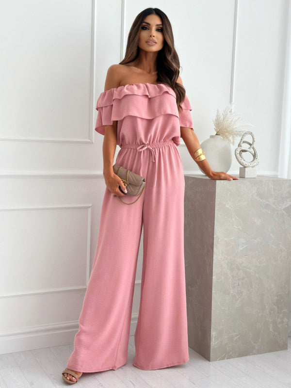 Sexy Off The Shoulder Slim Waist Jumpsuits