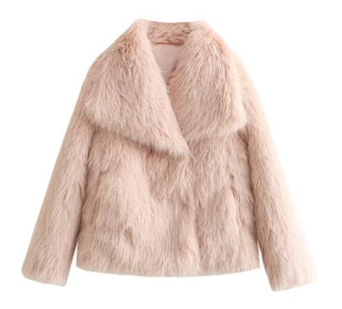 Fashion Artificial Fox Fur Winter Women Jacket Coats