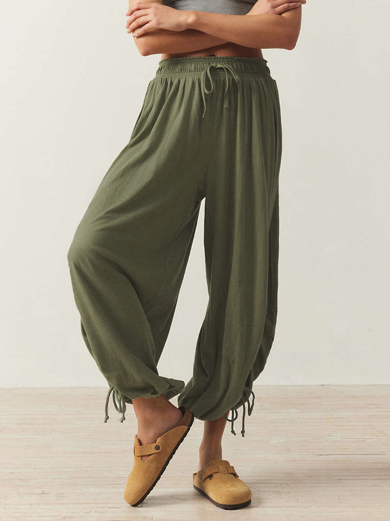 Casual Summer Drawstring Women Pants