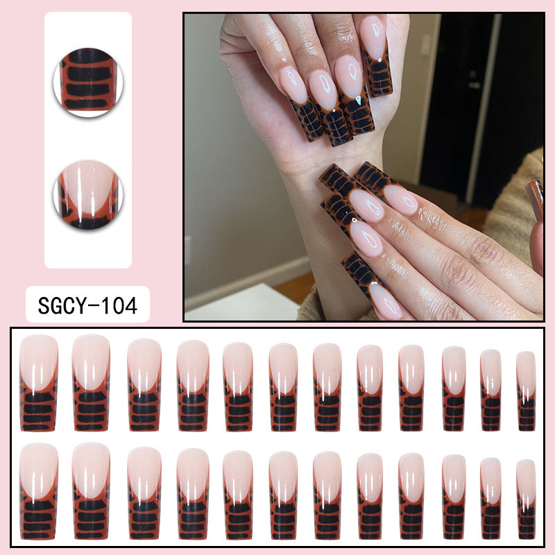 Fashion Gradient Color Extra Long Press on Nails