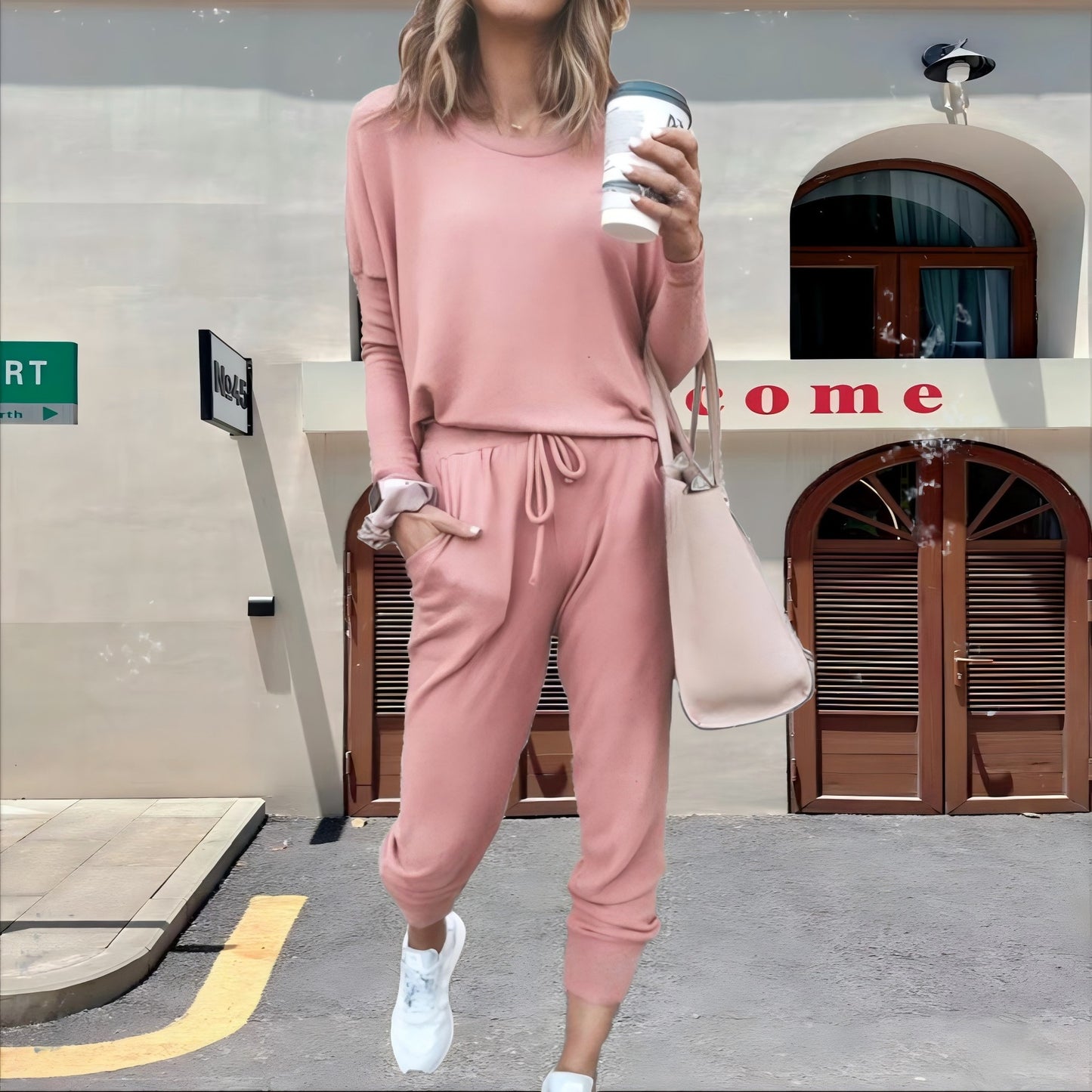 Casual Fall Long Sleeves Blouses and Pants