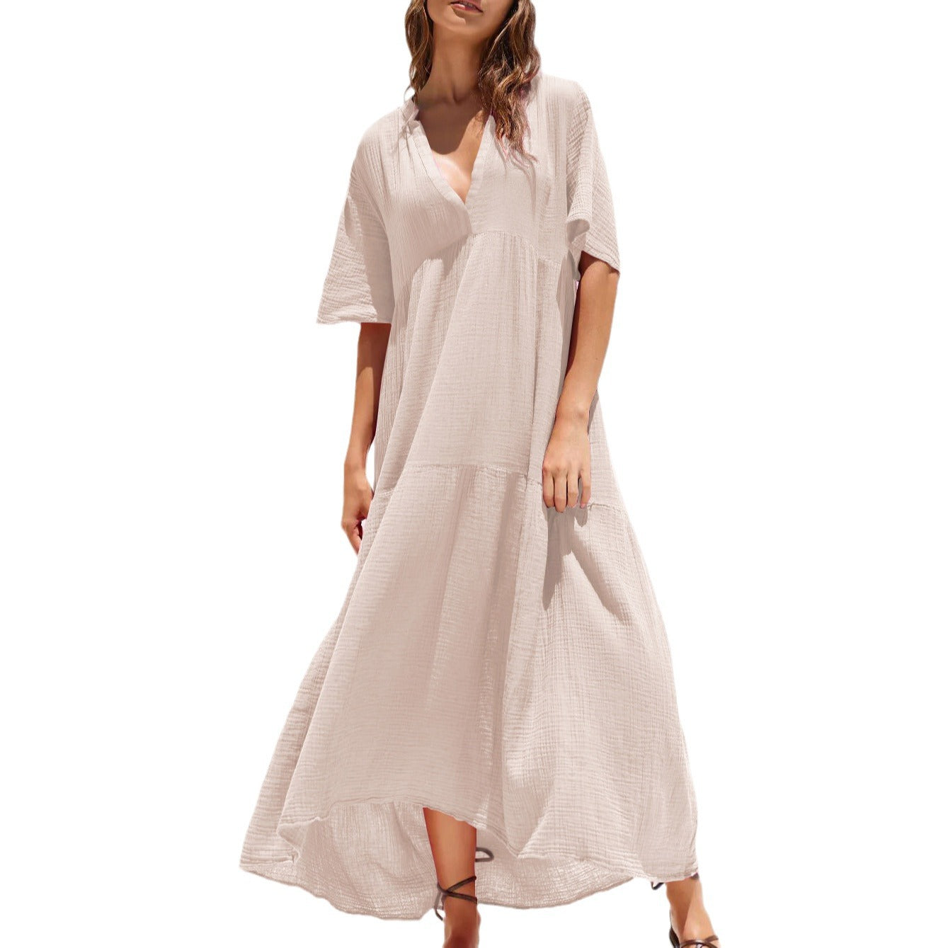 Summer V Neck Long Maxi Dresses