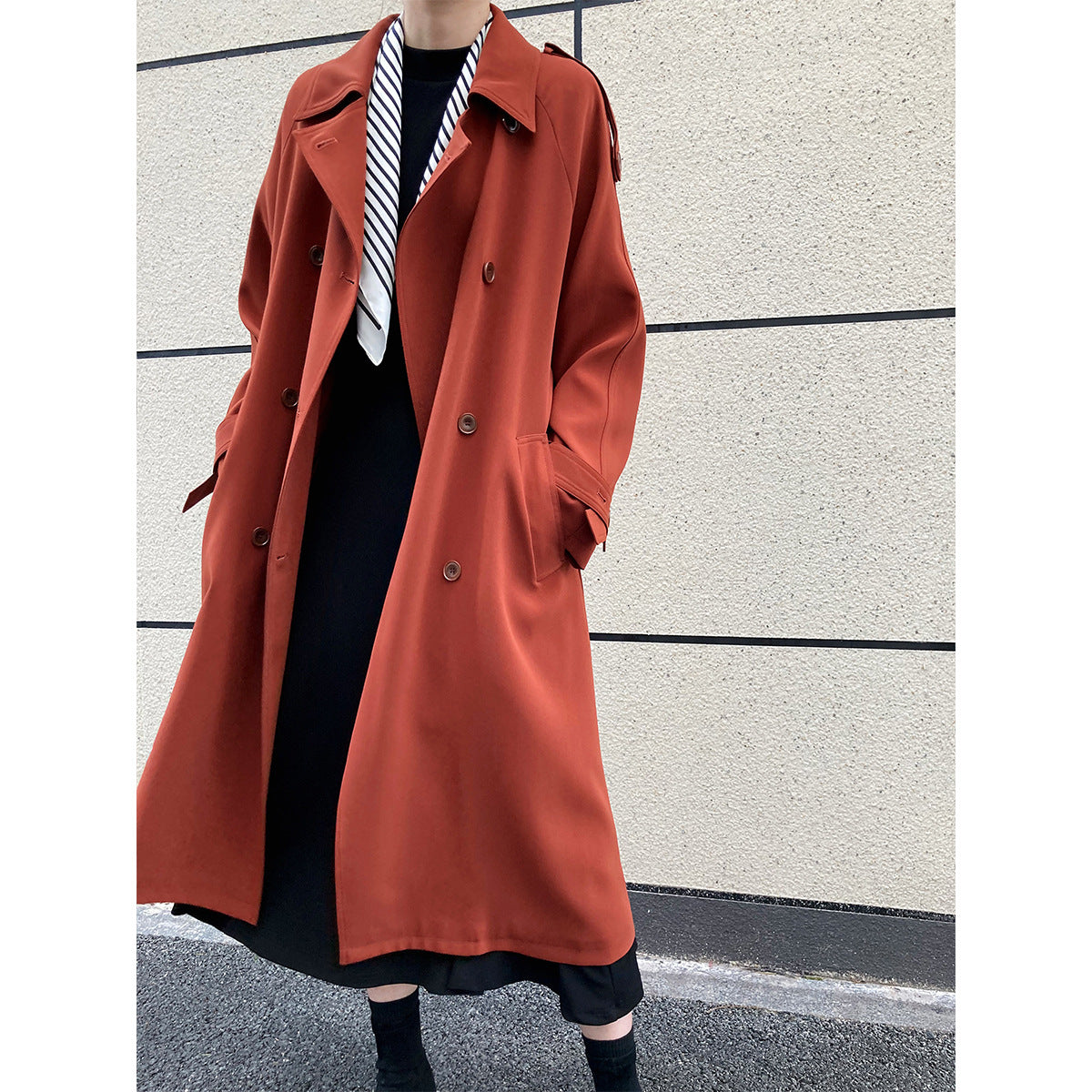 Fashion Loose Long Trench Coats for Women