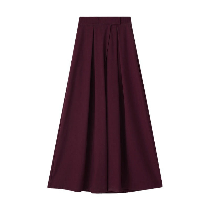 Casual High Waist Loose Wide Legs Straight Pants