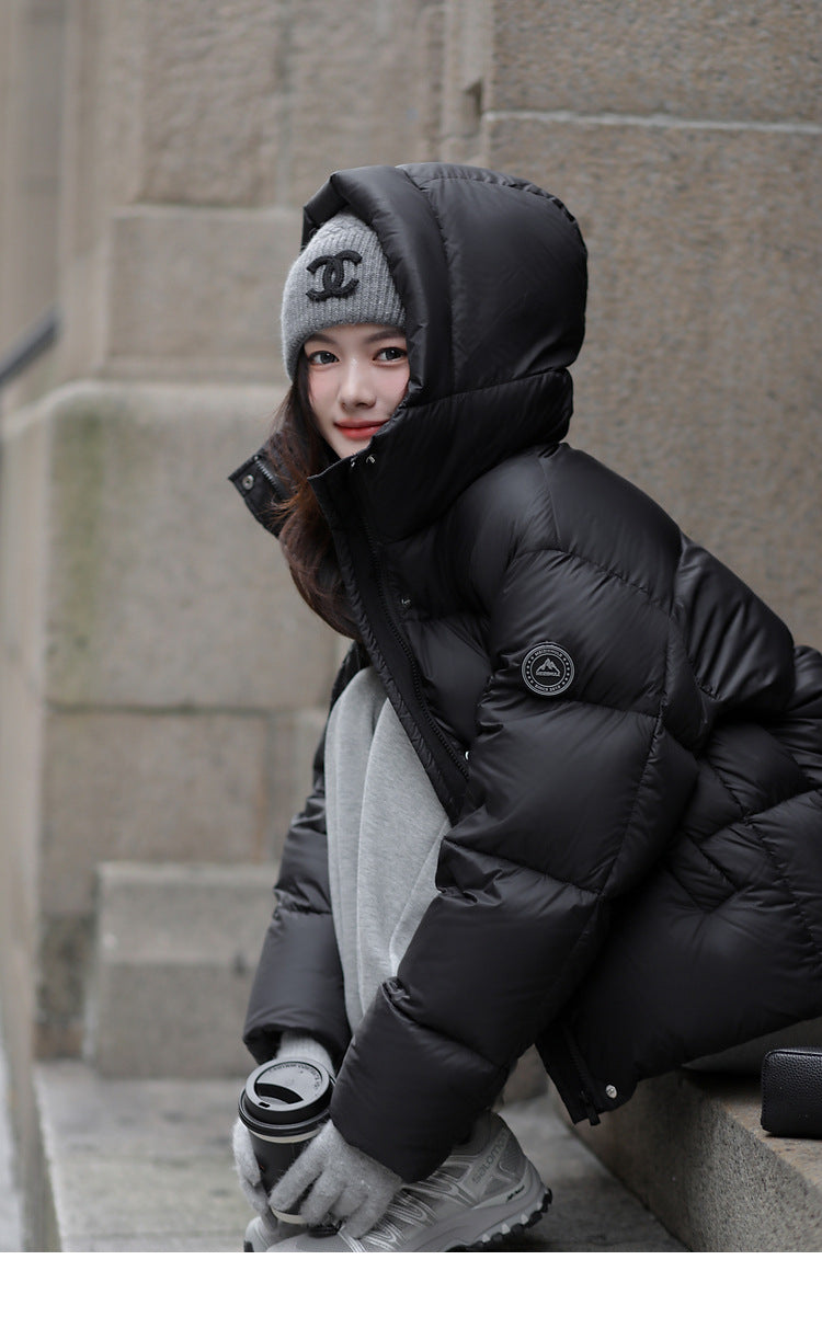 Fashion Down Jacket Women's Hooded Puff Jacket for Couple