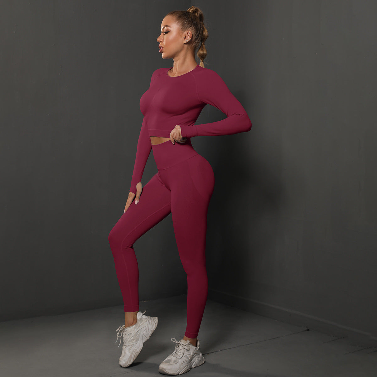 Fashion Simple Style Sports Yoga Suits for Women