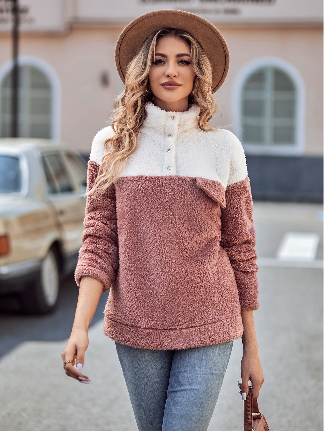 Fashion Stand Collar Winter  Pullover Coats for Women