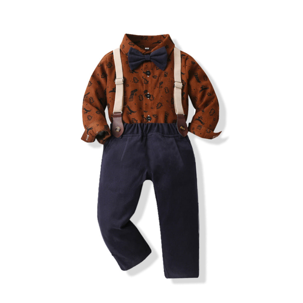 Christmas Long Sleeves Shirts and Pants for Boys