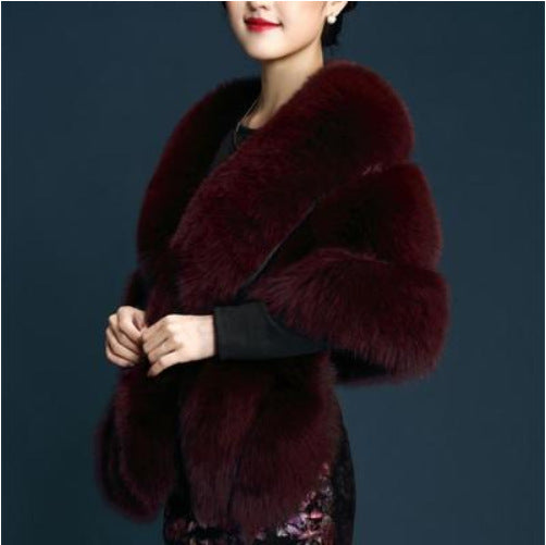 Elegant Warm Faux Fur Capes for Women