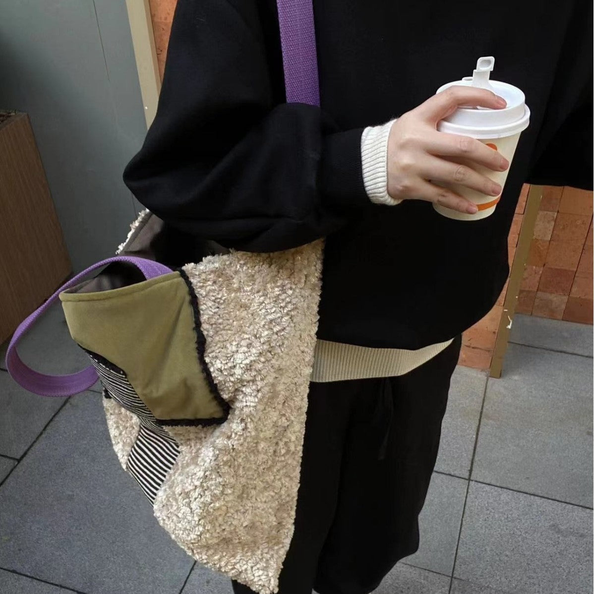 Women Fleece Winter Shoulder Bags