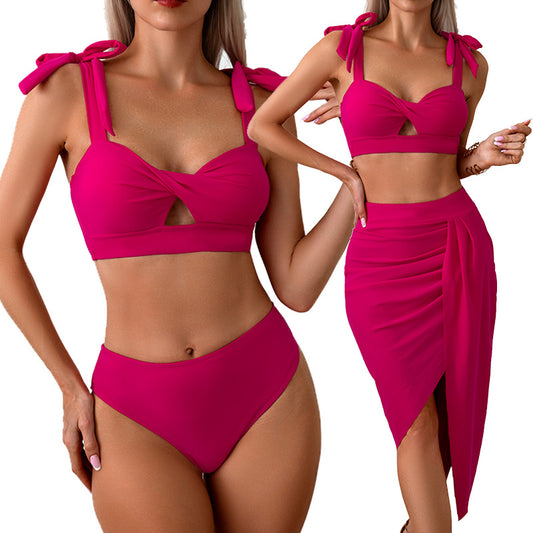 Sexy 3 Pieces Bikini Women Swimsuits Set