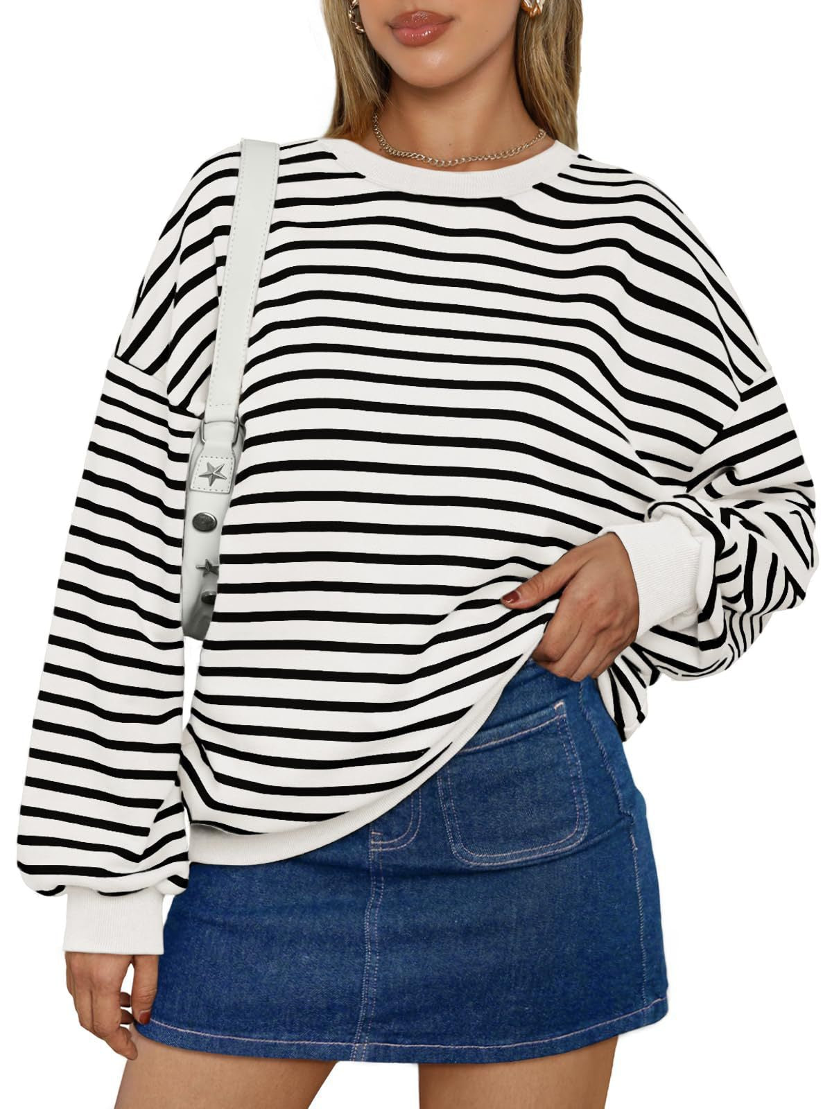 Casual Striped Long Sleeves Sports Hoodies