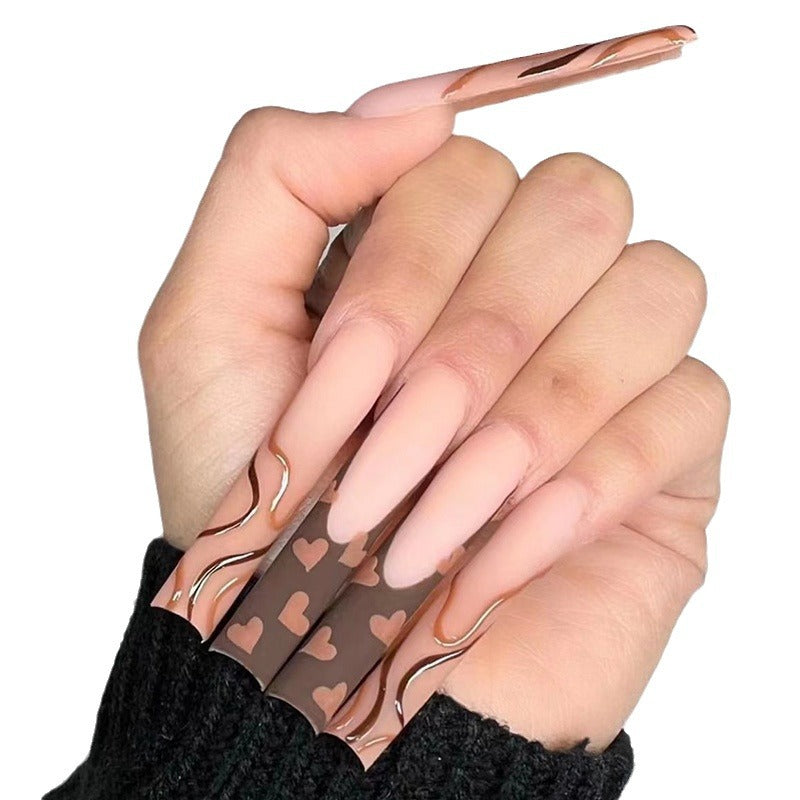 Fashion Gradient Color Extra Long Press on Nails