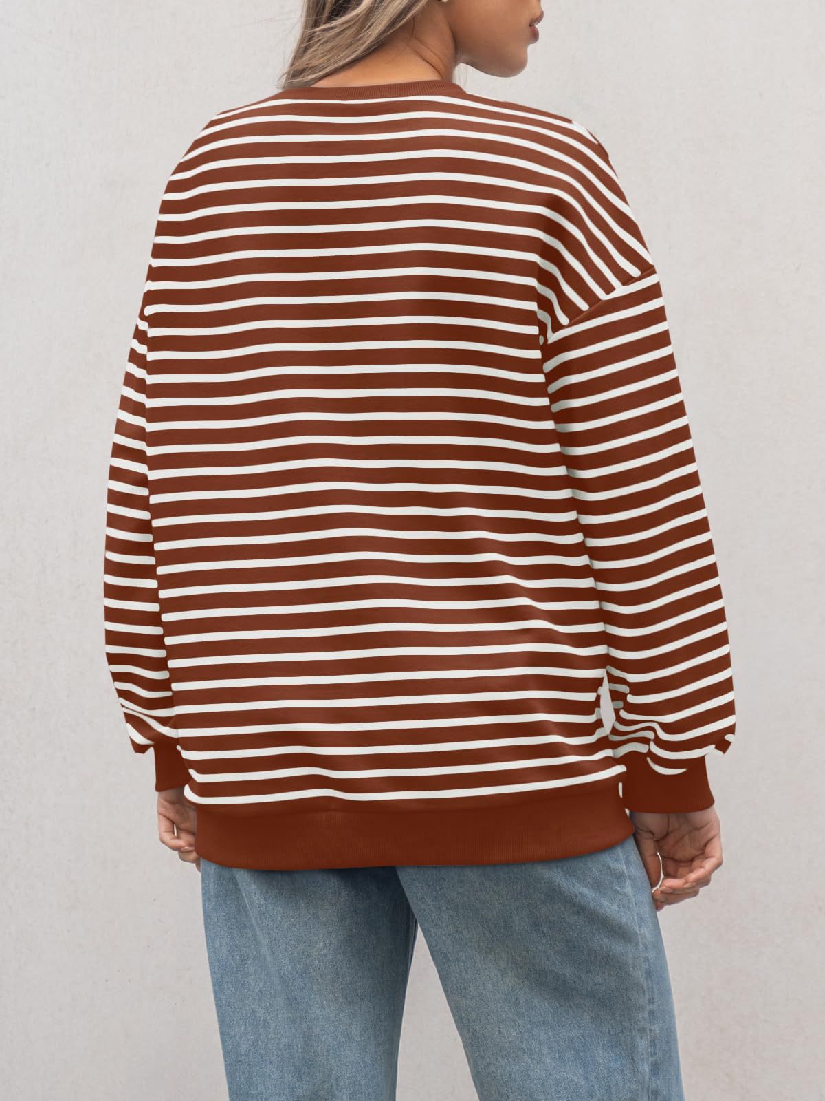 Casual Striped Long Sleeves Sports Hoodies