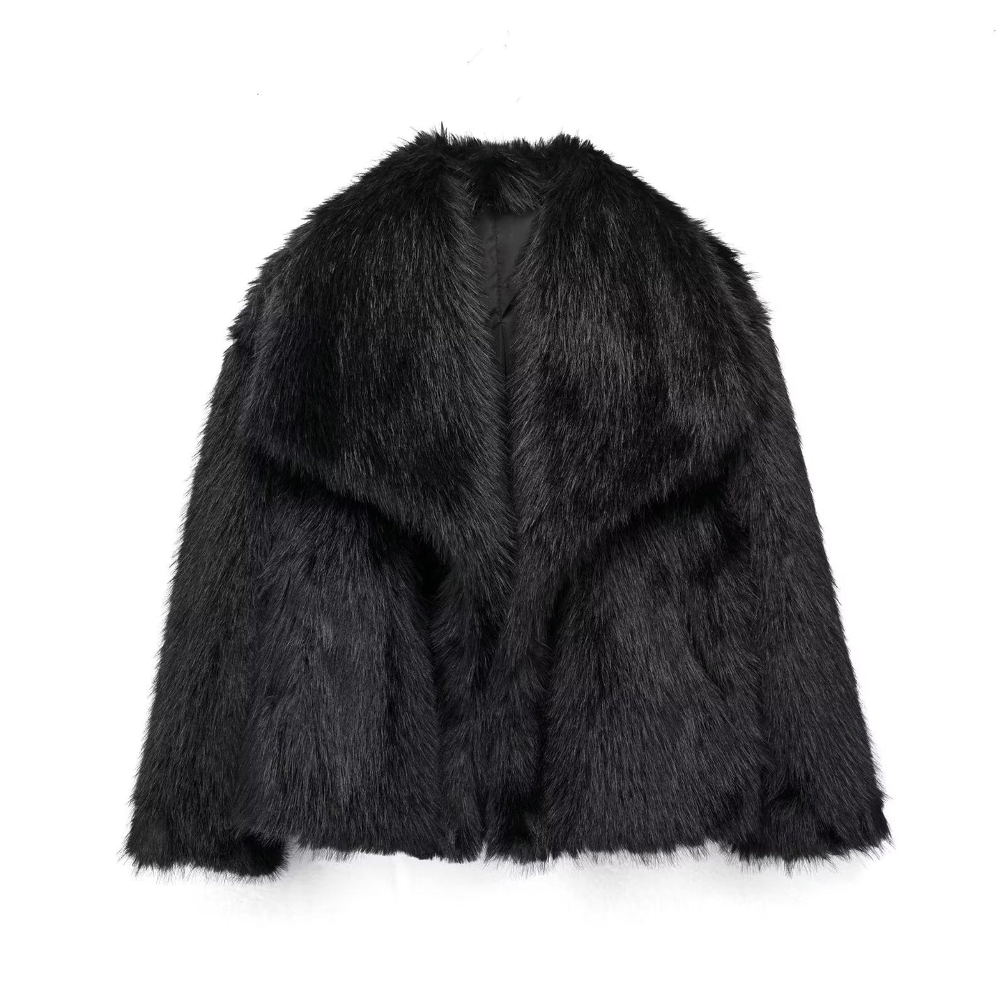 Fashion Artificial Fox Fur Winter Women Jacket Coats