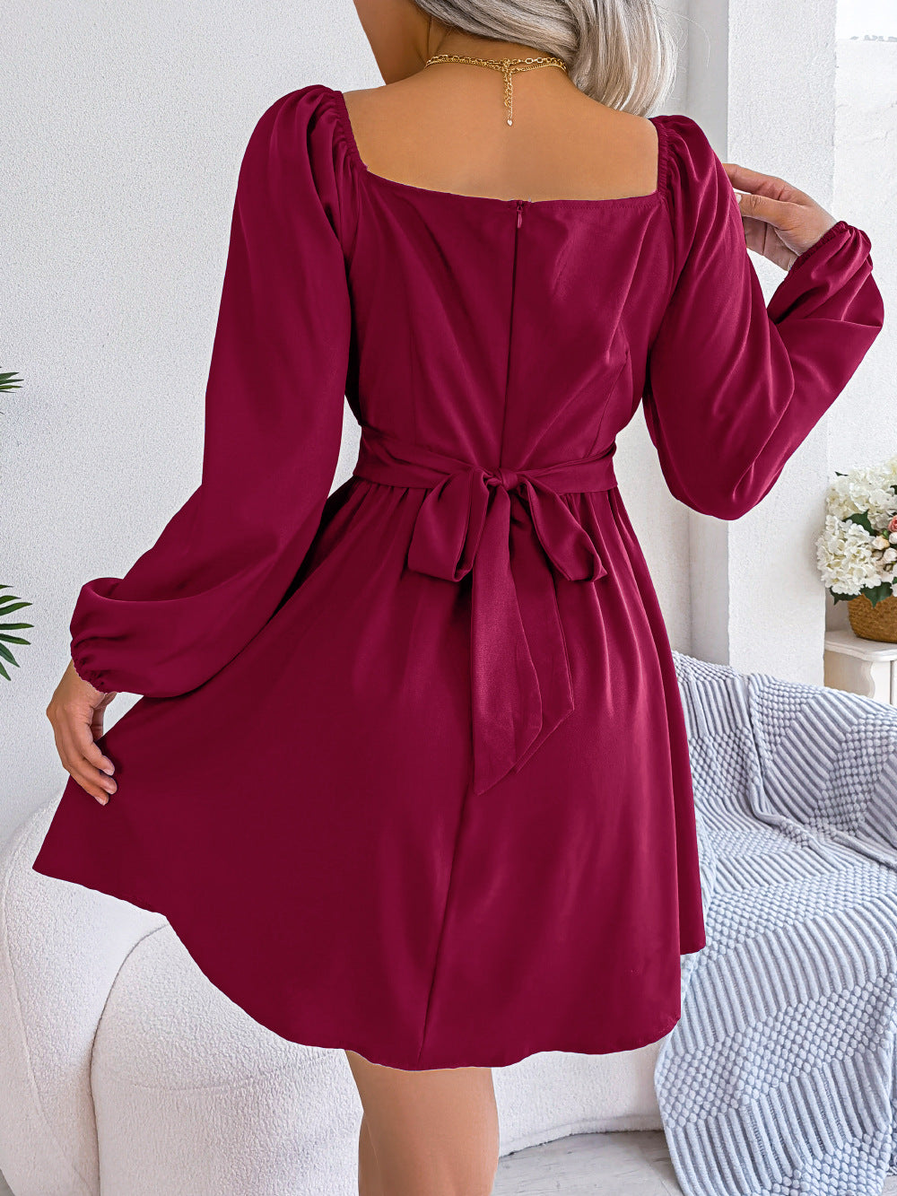 Casual Long Sleeves Short Daily Dresses
