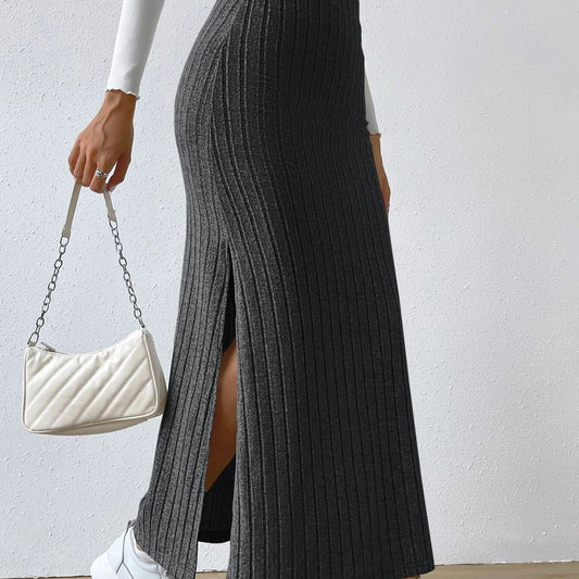 Sexy High Waist Knitted Long Skirts