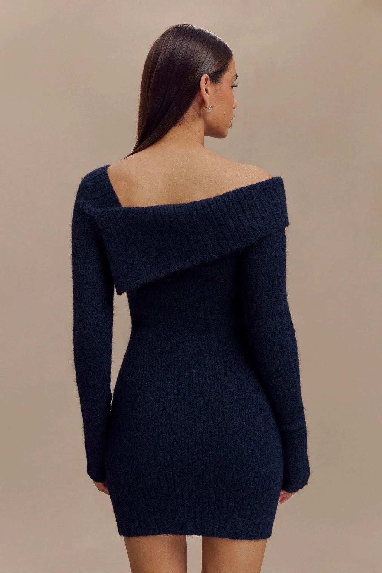 Sexy Off The Shoulder Long Sleeves Knitted Sweaters