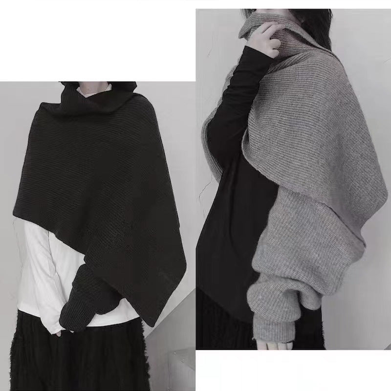 Casual Knitted Warm Cloaks for Women