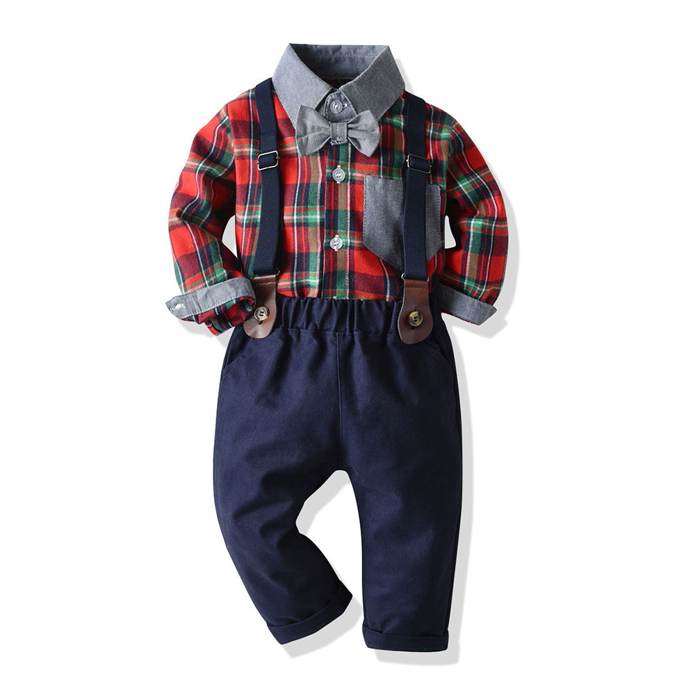 Christmas Long Sleeves Shirts and Pants for Boys