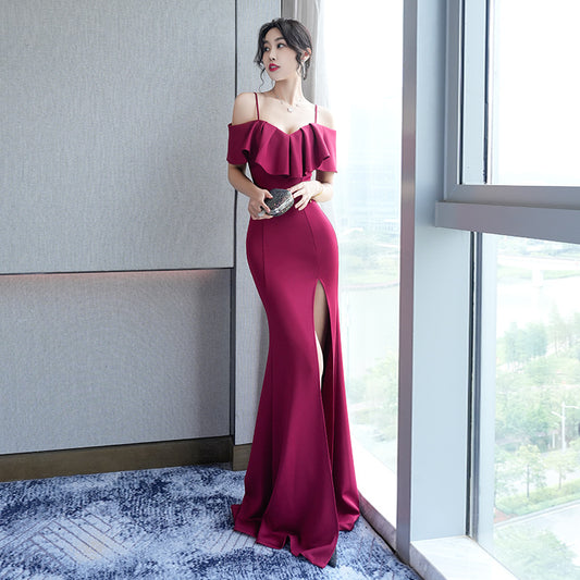 Sexy Off The Shoulder Long Evening Dresses