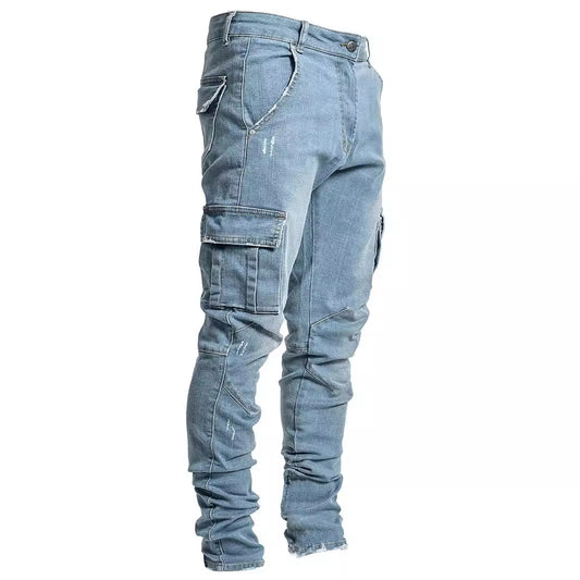 Casual Side Pockets Men Jeans