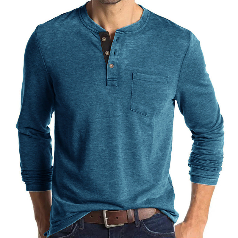 Casual Round Neck Long Sleeves T Shirts