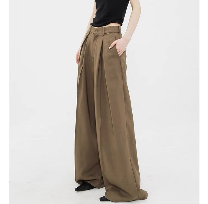 Casual High Waist Loose Wide Legs Pants