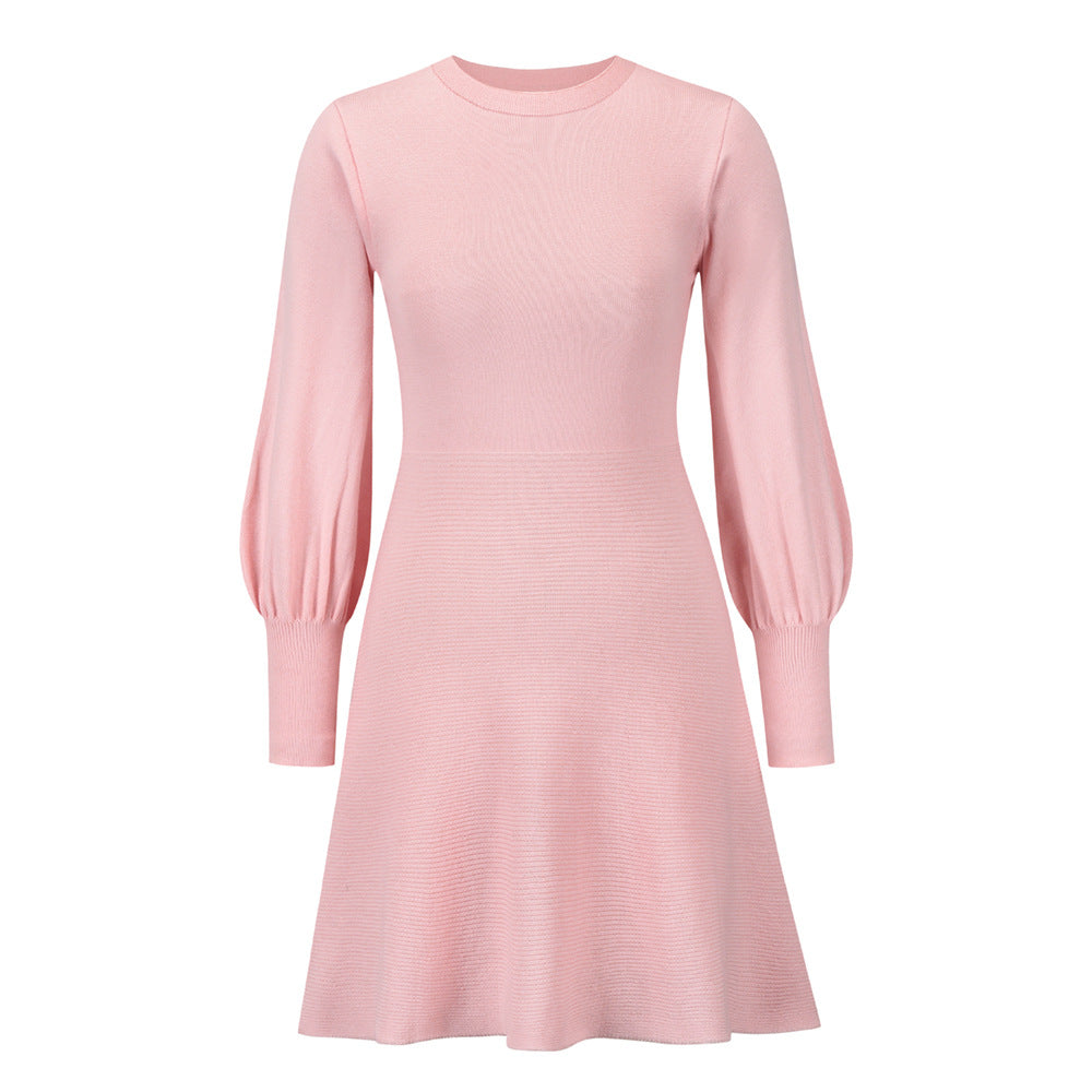 Elegant Plus Sizes Knitted Short Dresses