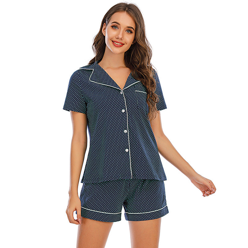 Women Casual Short Sleeves Pajamas