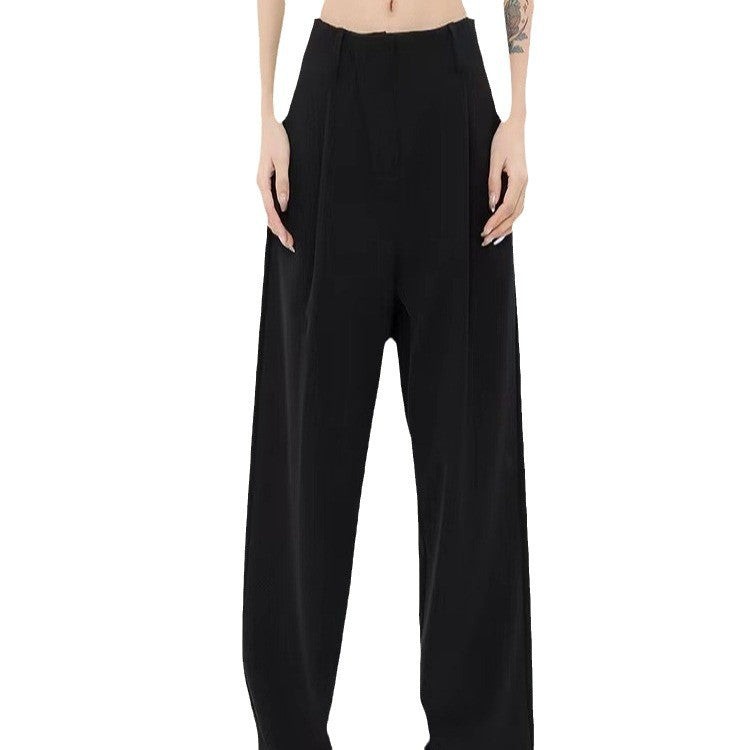 Designed Women Fall Straight Wide Legs Pants