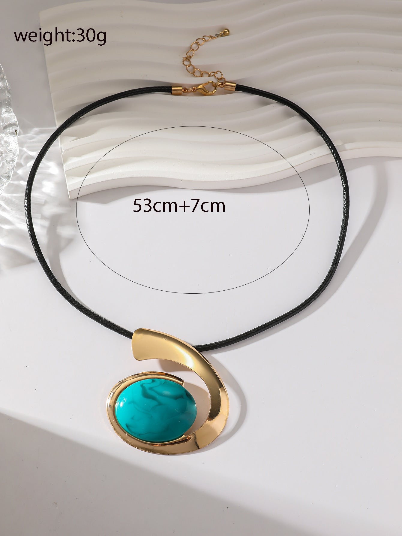 Fashion Exaggerated Collar Unique Personality Design Turquoise Pendant Necklaces