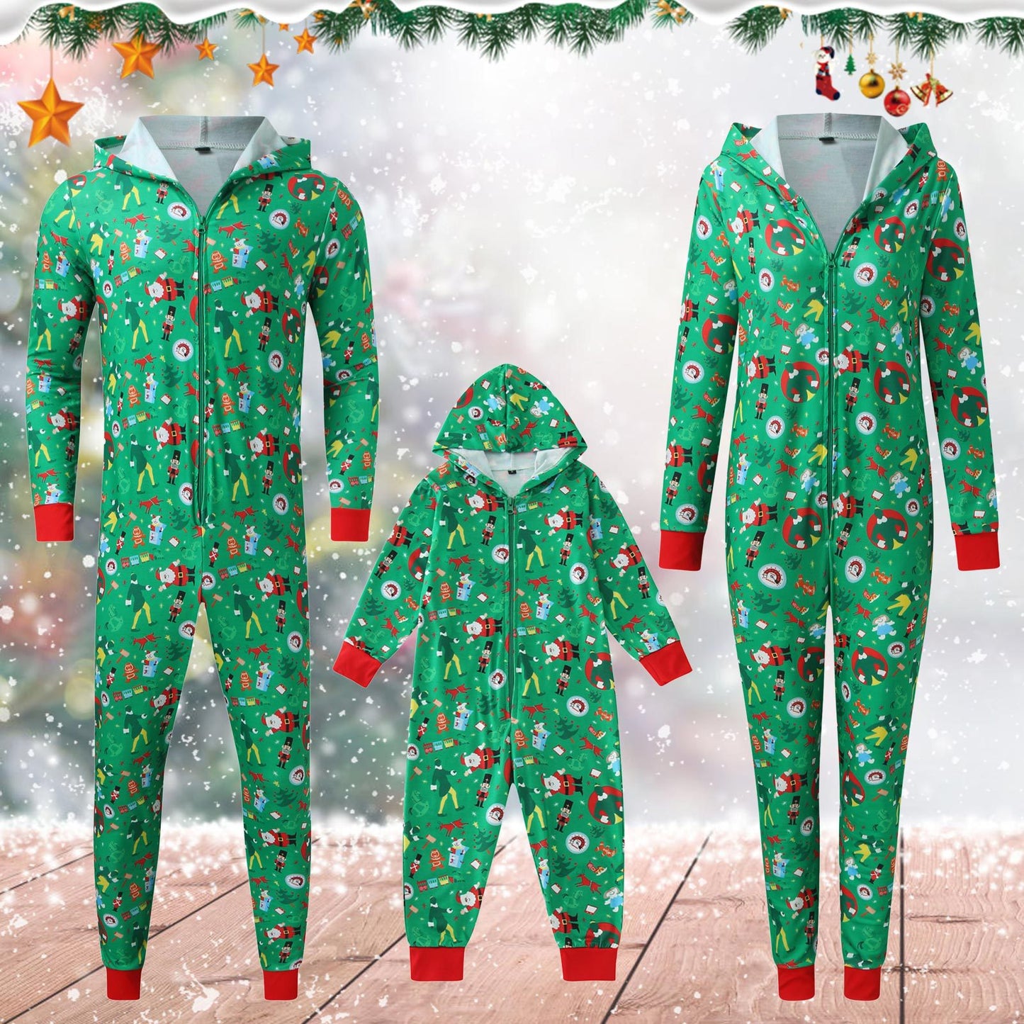 Fashion Adult and Kids Christmas Suits