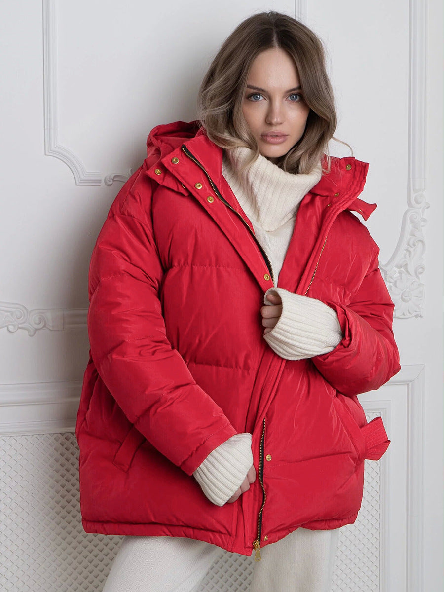 Casual Winter Zipper Cotton Jacket Coats for Women