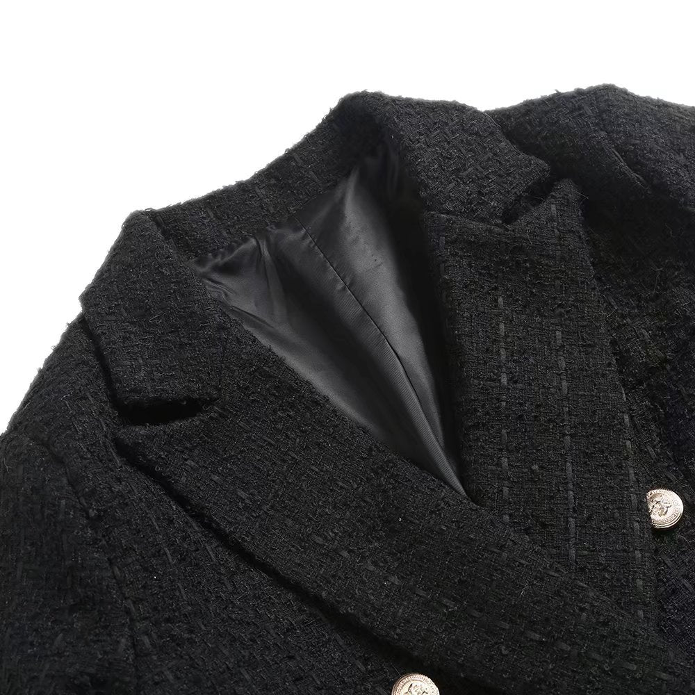 Fashion Double Breasted Blazer Overcoats