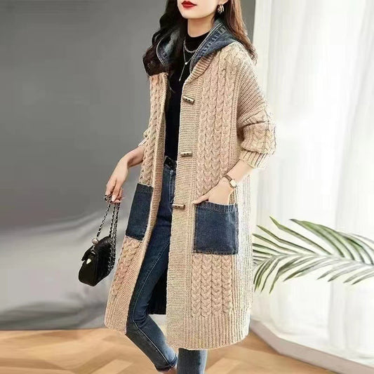 Casual Plus Sizes Knitted Cardigan Jacket Coats