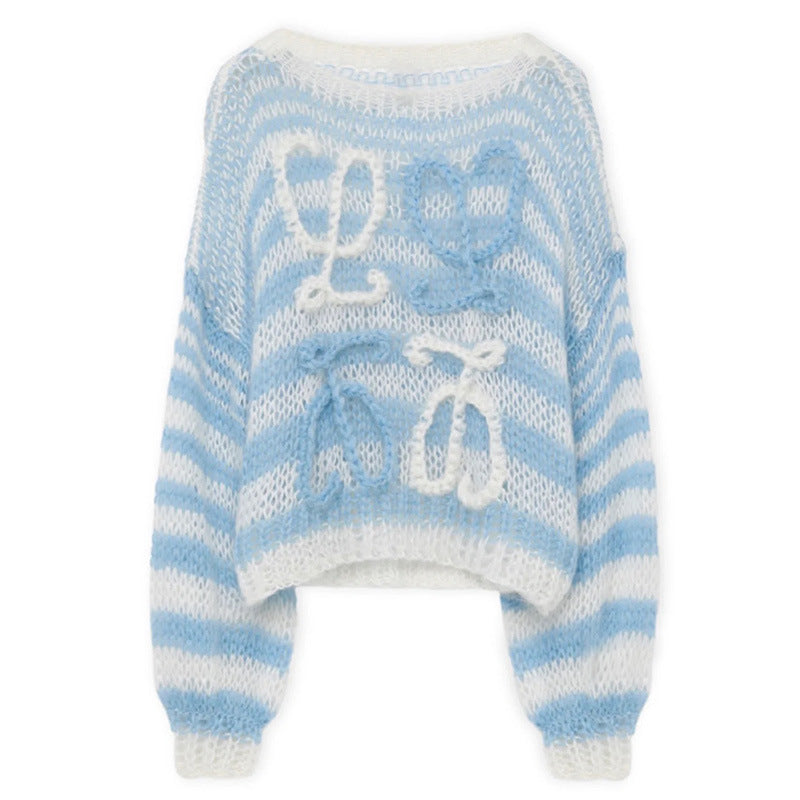 Sweety Round Neck Knitted Women Sweaters